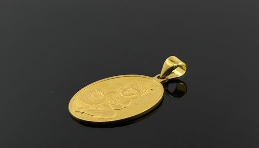 22K Solid Gold Hindu Pendants P382