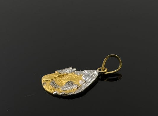 22K Solid Gold Hindu Pendants P386