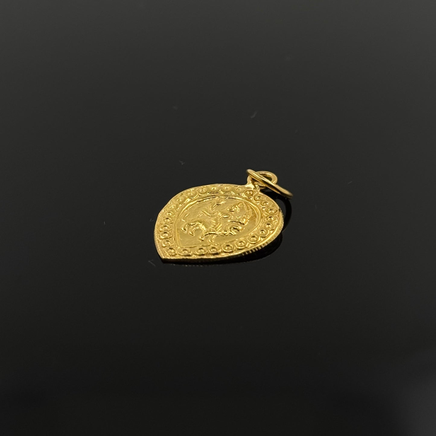 22K Solid Gold Hindu Pendants P404