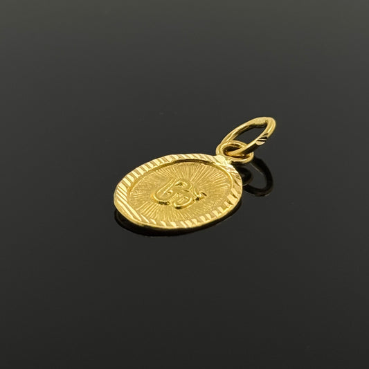 22K Solid Gold Hindu Pendants P407