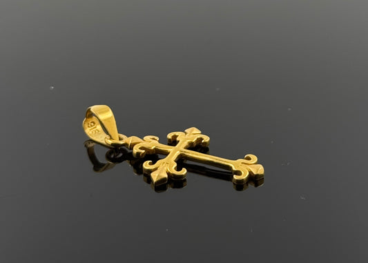22K Solid Gold Christian Pendants P41