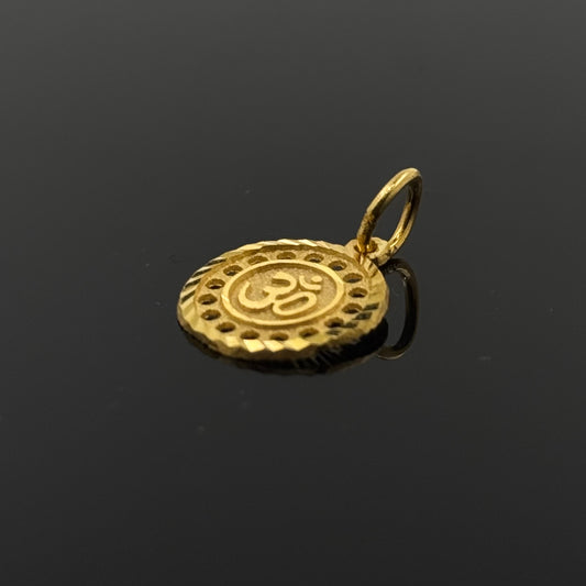 22K Solid Gold Hindu Pendants P426