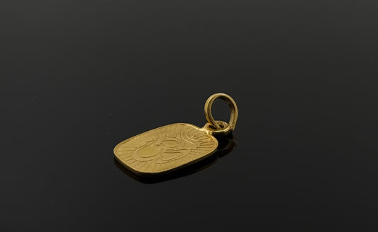 22K Solid Gold Hindu Pendants P440