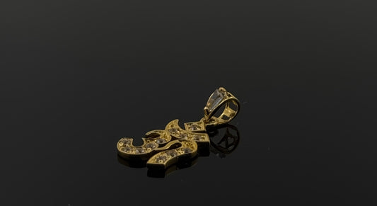 22K Solid Gold Hindu Pendants P441