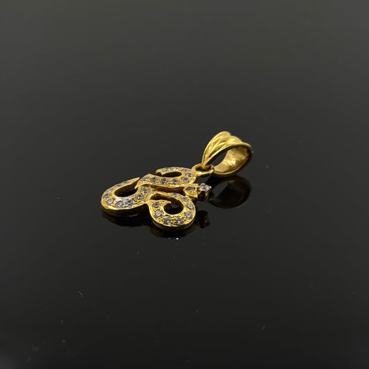 21K Solid Gold Hindu Pendants P448