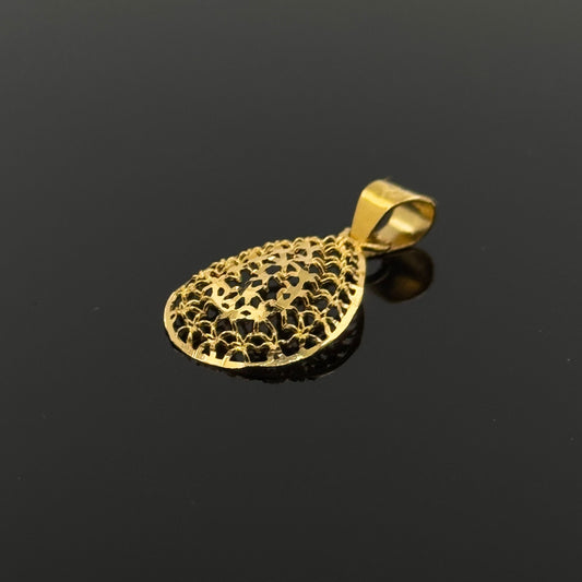 22K Solid Gold Fancy Pendants P457