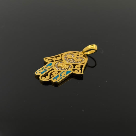 22K Solid Gold Fancy Pendants P469