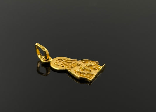 22K Solid Gold Christian Pendants P47