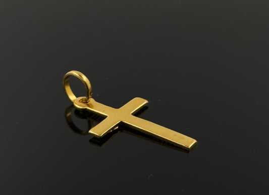 22K Solid Gold Christian Pendants P48