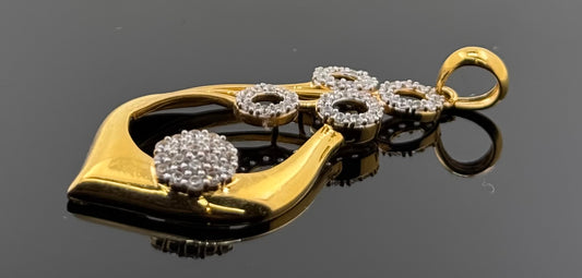 22K Solid Gold Fancy Pendants P487