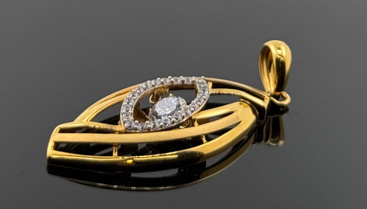22K Solid Gold Fancy Pendants P490
