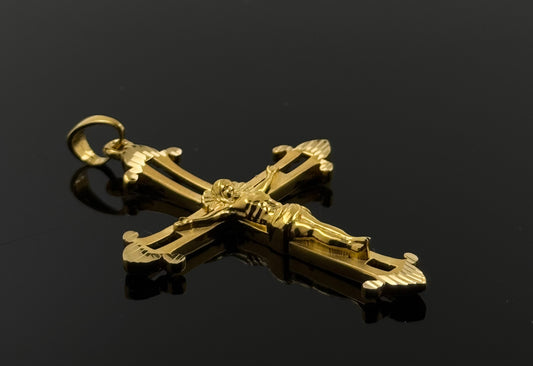 22K Solid Gold Christian Pendants P50
