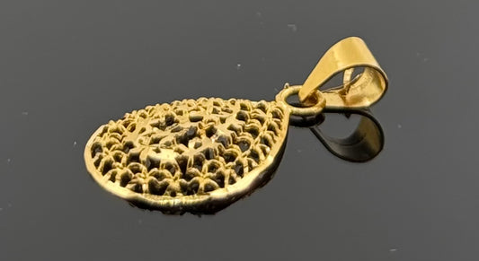 22K Solid Gold Fancy Pendants P508