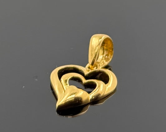 22K Solid Gold Fancy Pendants P509