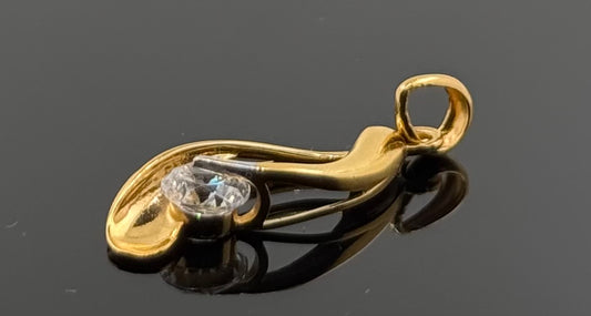 22K Solid Gold Fancy Pendants P515