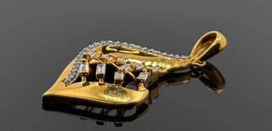 22K Solid Gold Fancy Pendants P518