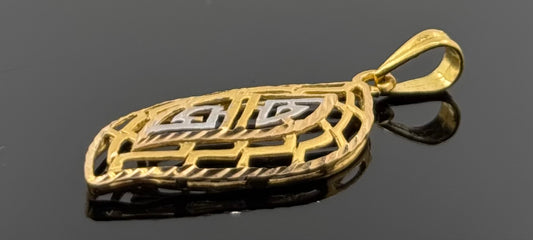 21K Solid Gold Fancy Pendants P525