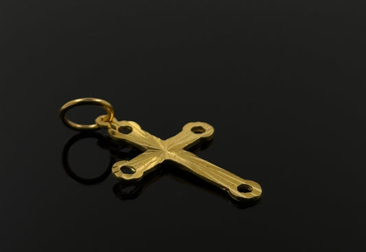 22K Solid Gold Christian Pendants P53