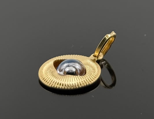 18K Solid Gold Fancy Pendants P534