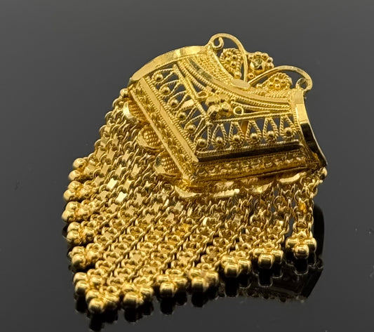 22K Solid Gold Fancy Pendants P536