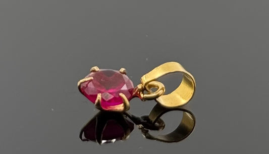 22K Solid Gold Fancy Pendants P542