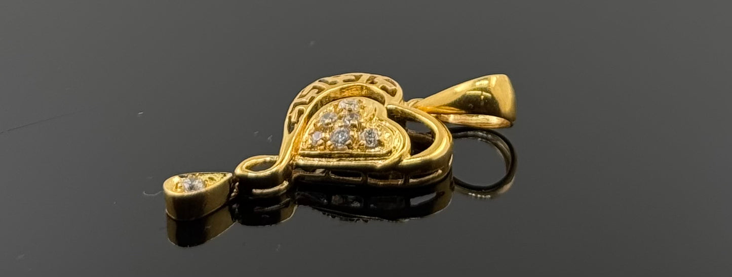 22K Solid Gold Fancy Pendants P546