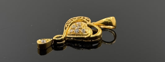 22K Solid Gold Fancy Pendants P546