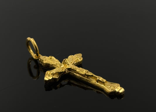 22K Solid Gold Christian Pendants P55