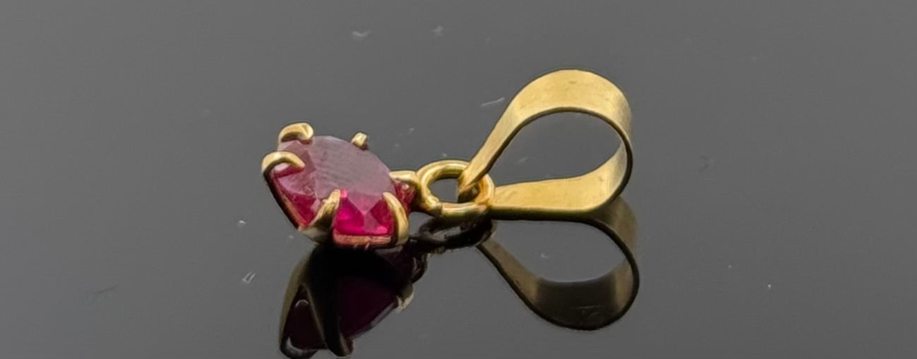 22K Solid Gold Fancy Pendants P556