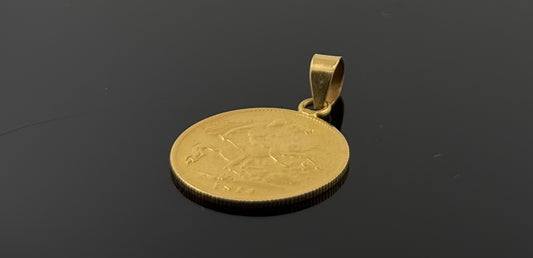 21K Solid Gold Fancy Pendants P579