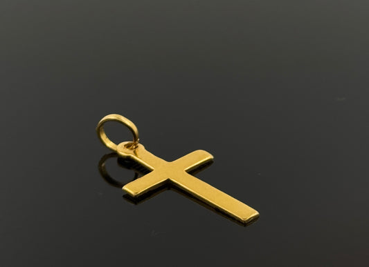 22K Solid Gold Christian Pendants P58