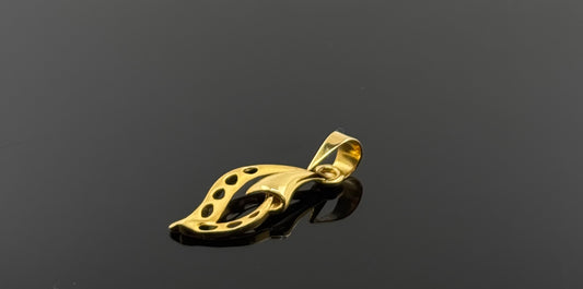 18K Solid Gold Fancy Pendants P593