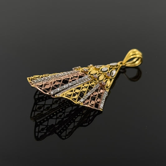 22K Solid Gold Fancy Pendants P599