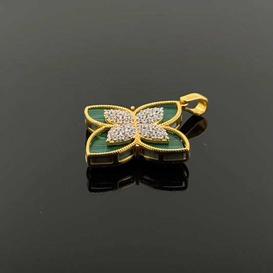 21K Solid Gold Fancy Pendants P618
