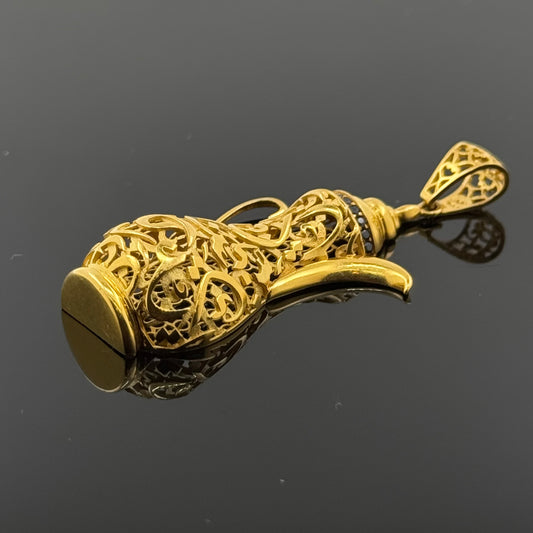 21K Solid Gold Fancy Pendants P622