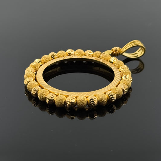 21K Solid Gold Fancy Pendants P630