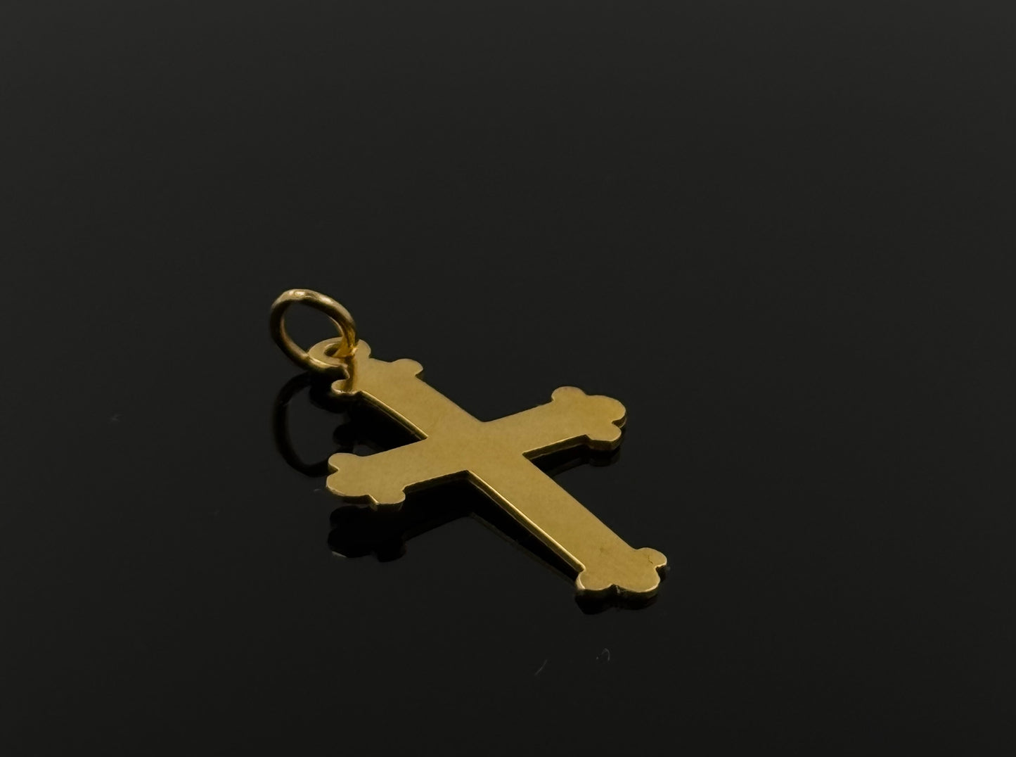 21K Solid Gold Christian Pendants P64