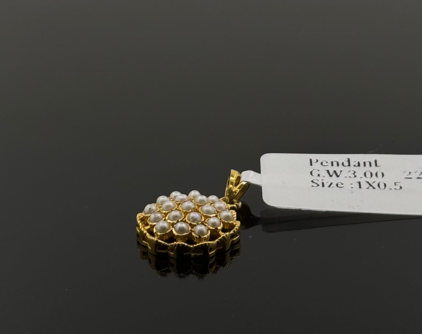 22K Solid Gold Fancy Pendants P640