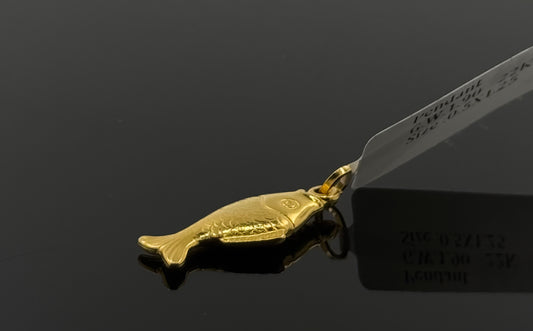 22K Solid Gold Fancy Pendants P641