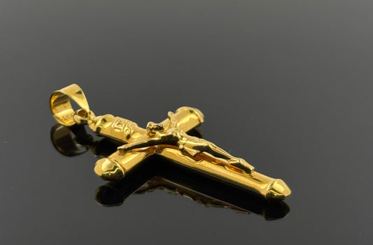 21K Solid Gold Christian Pendants P66