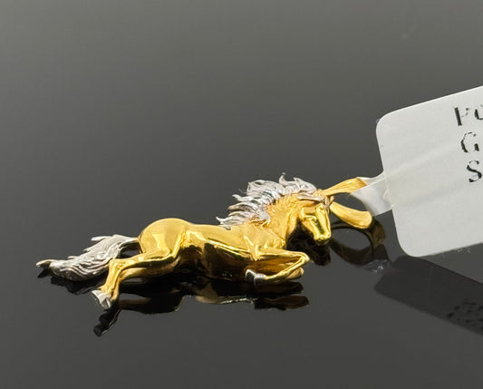 21K Solid Gold Fancy Pendants P660