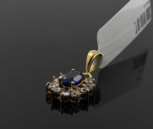 18K Solid Gold Fancy Pendants P664
