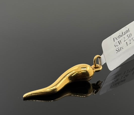 18K Solid Gold Fancy Pendants P669