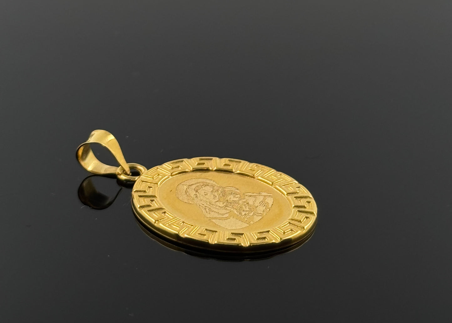 21K Solid Gold Christian Pendants P67