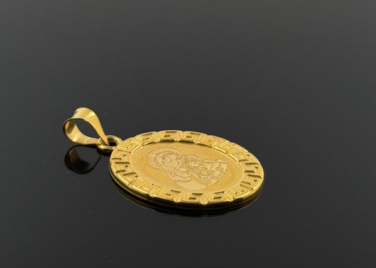 21K Solid Gold Christian Pendants P67