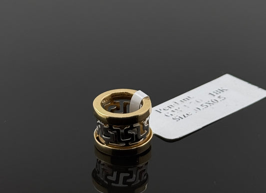 18K Solid Gold Fancy Pendants P670