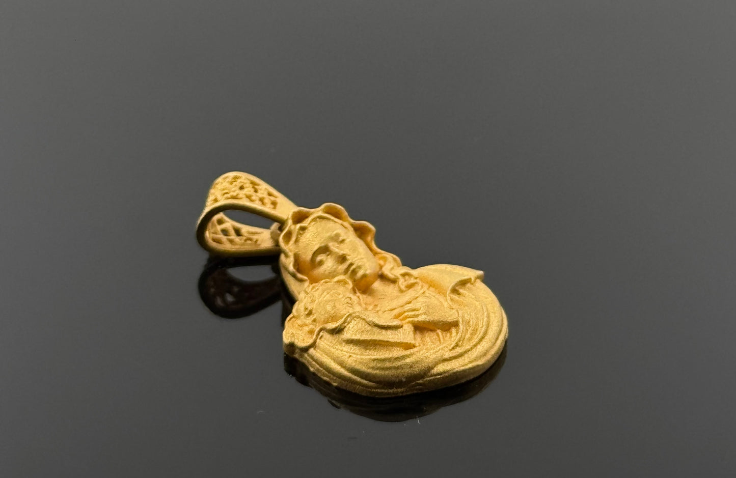 21K Solid Gold Christian Pendants P70