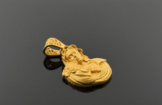 21K Solid Gold Christian Pendants P70