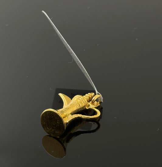 18K Solid Gold Fancy Pendants P724