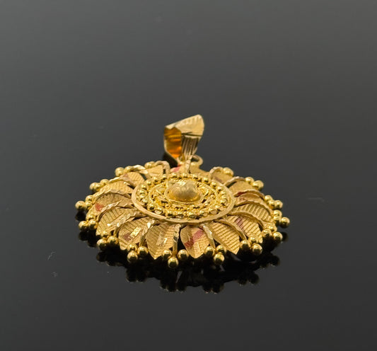 22K Solid Gold Fancy Pendants P729
